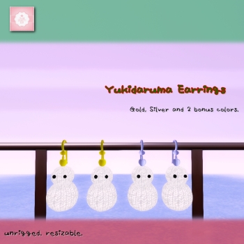 !creamSH! Yukidaruma Earrings AD